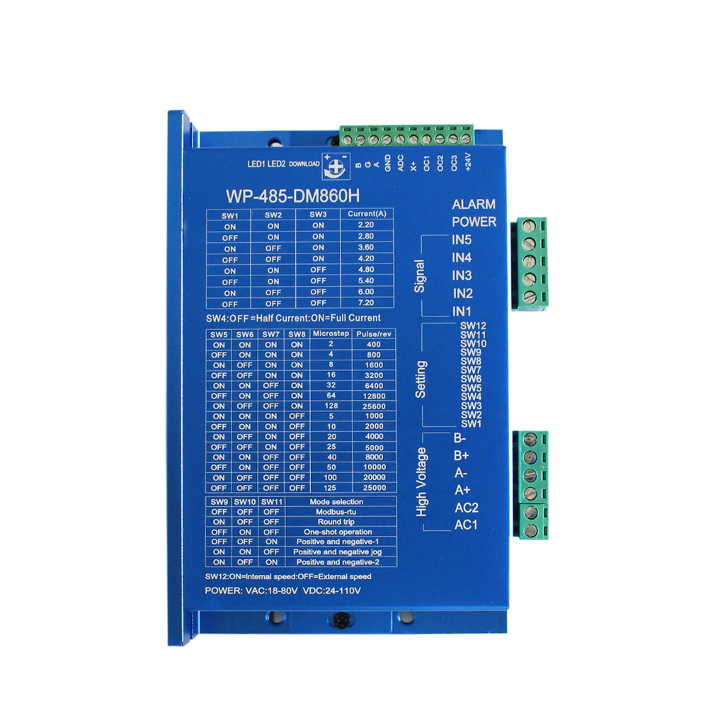 一體化步進(jìn)電機(jī)驅(qū)動(dòng)控制器 單軸 WP-485-DM860H